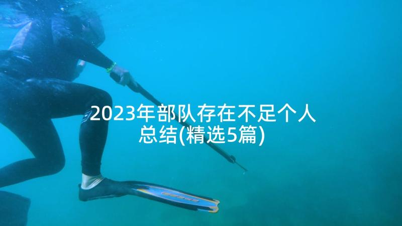 2023年部队存在不足个人总结(精选5篇)