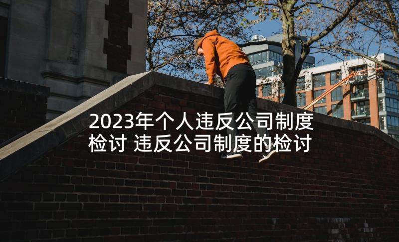 2023年个人违反公司制度检讨 违反公司制度的检讨书(优质5篇)