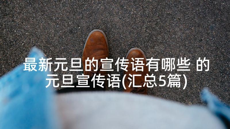 最新元旦的宣传语有哪些 的元旦宣传语(汇总5篇)