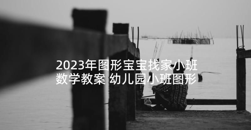 2023年图形宝宝找家小班数学教案 幼儿园小班图形宝宝教案(汇总5篇)