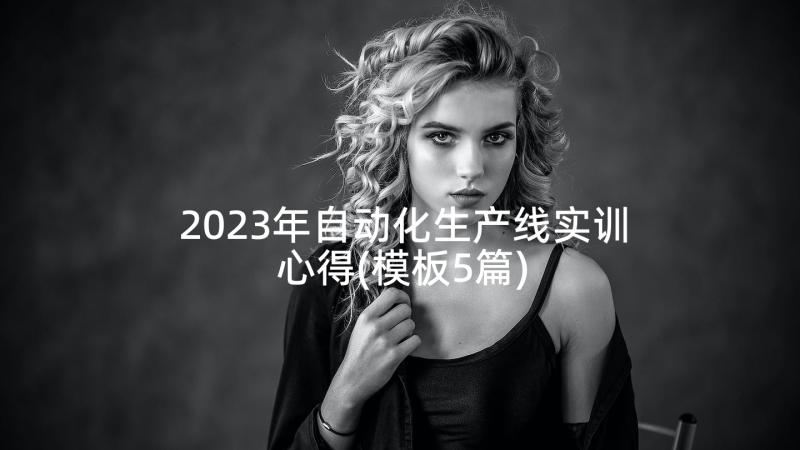 2023年自动化生产线实训心得(模板5篇)