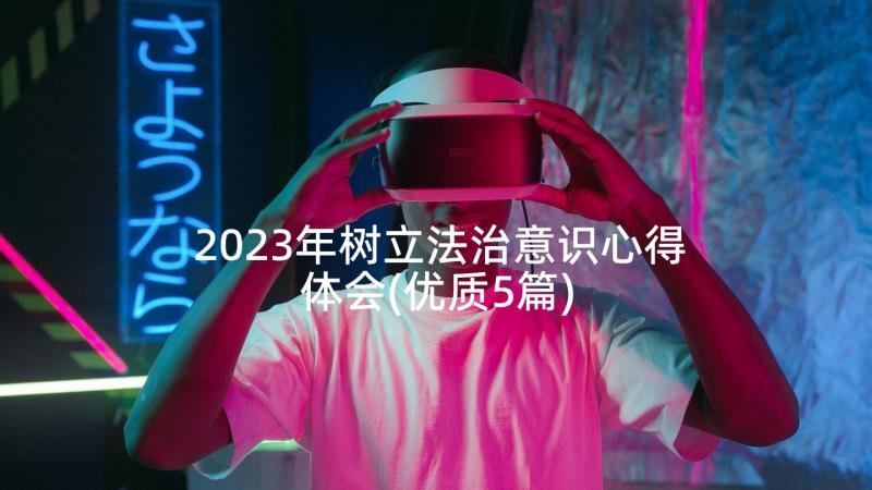 2023年树立法治意识心得体会(优质5篇)