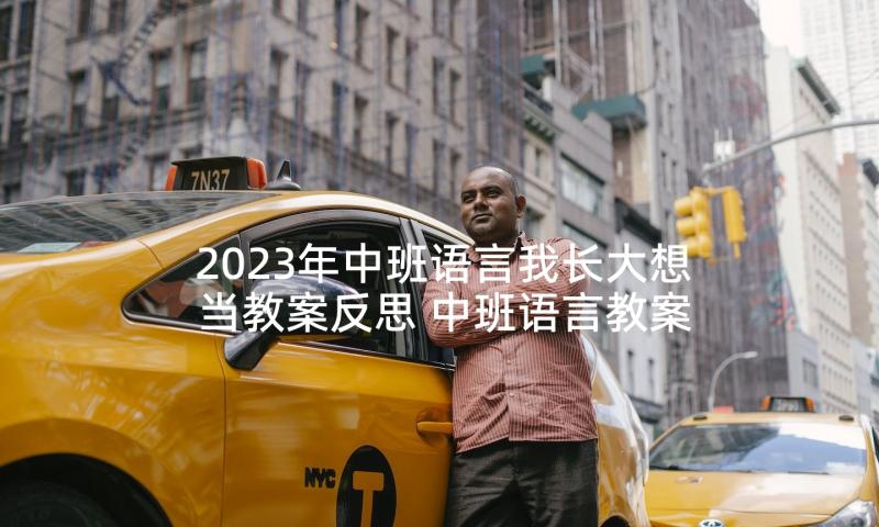 2023年中班语言我长大想当教案反思 中班语言教案我想帮忙(模板5篇)