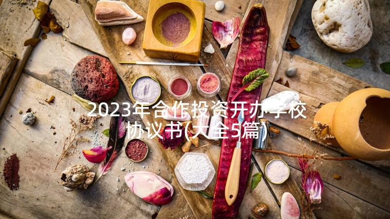 2023年合作投资开办学校协议书(大全5篇)