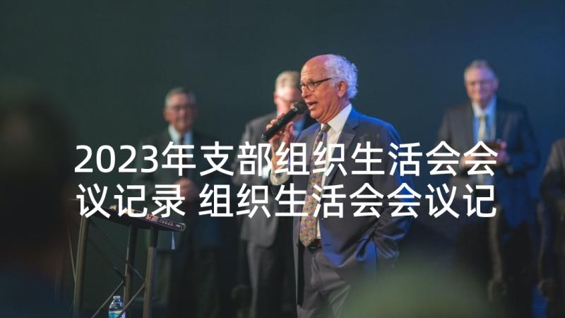 2023年支部组织生活会会议记录 组织生活会会议记录党支部(通用5篇)