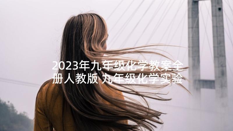 2023年九年级化学教案全册人教版 九年级化学实验教案(优质6篇)