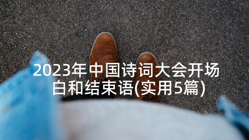 2023年中国诗词大会开场白和结束语(实用5篇)