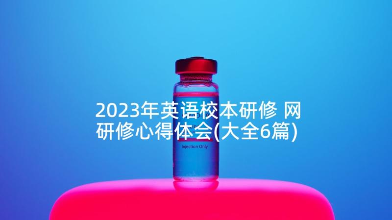 2023年英语校本研修 网研修心得体会(大全6篇)