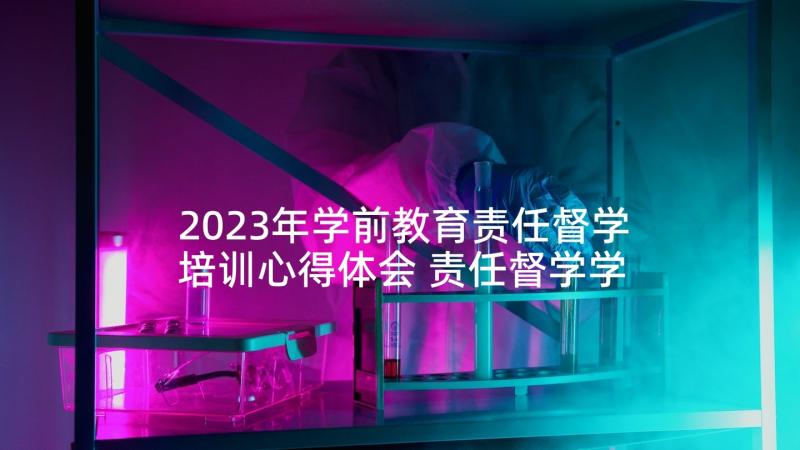 2023年学前教育责任督学培训心得体会 责任督学学习培训心得体会(模板5篇)