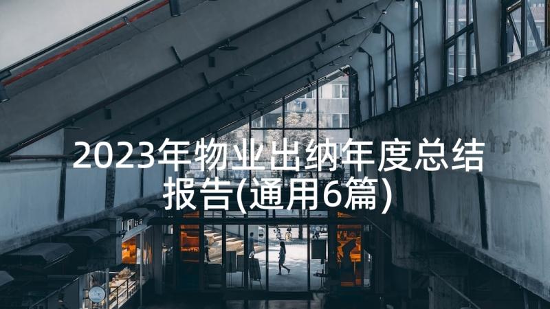 2023年物业出纳年度总结报告(通用6篇)