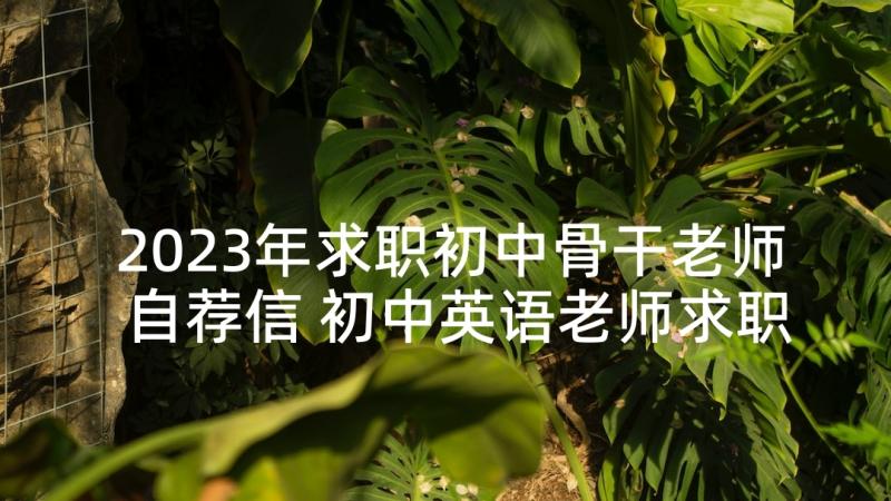 2023年求职初中骨干老师自荐信 初中英语老师求职自荐信(汇总5篇)