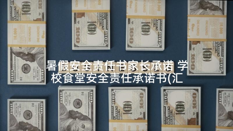 暑假安全责任书家长承诺 学校食堂安全责任承诺书(汇总9篇)