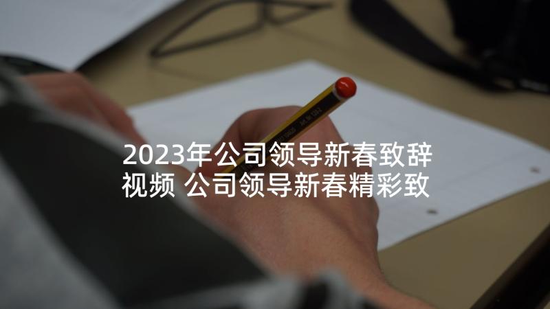 2023年公司领导新春致辞视频 公司领导新春精彩致辞(模板5篇)