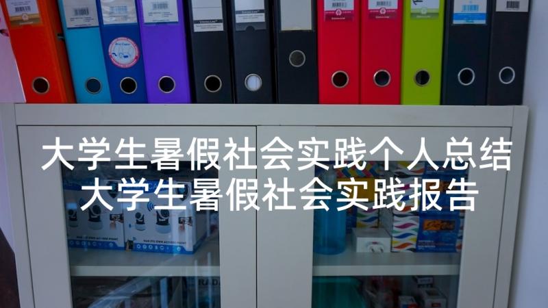 大学生暑假社会实践个人总结 大学生暑假社会实践报告(模板7篇)