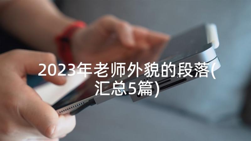 2023年老师外貌的段落(汇总5篇)