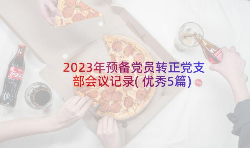 2023年预备党员转正党支部会议记录(优秀5篇)