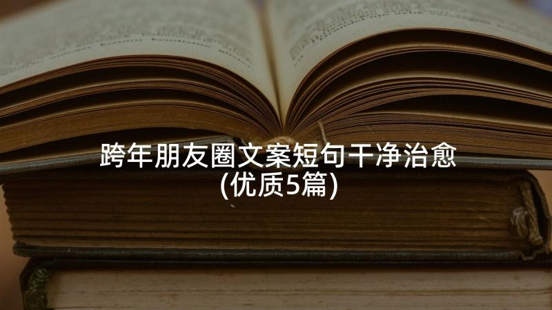 跨年朋友圈文案短句干净治愈(优质5篇)