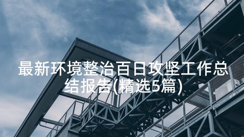 最新环境整治百日攻坚工作总结报告(精选5篇)