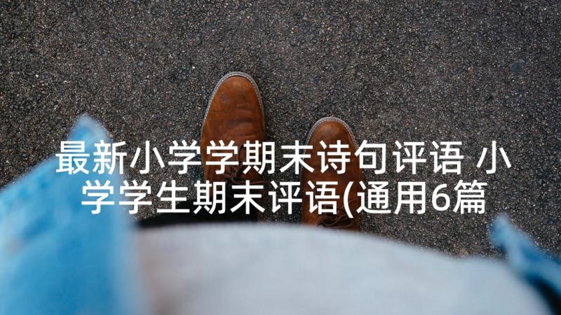 最新小学学期末诗句评语 小学学生期末评语(通用6篇)