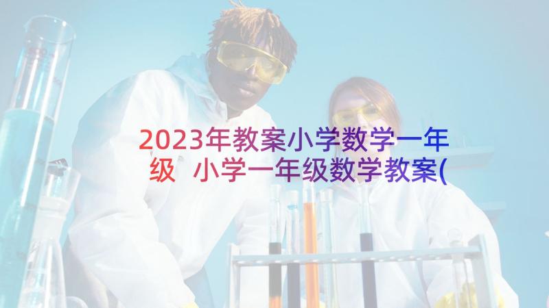 2023年教案小学数学一年级 小学一年级数学教案(实用10篇)