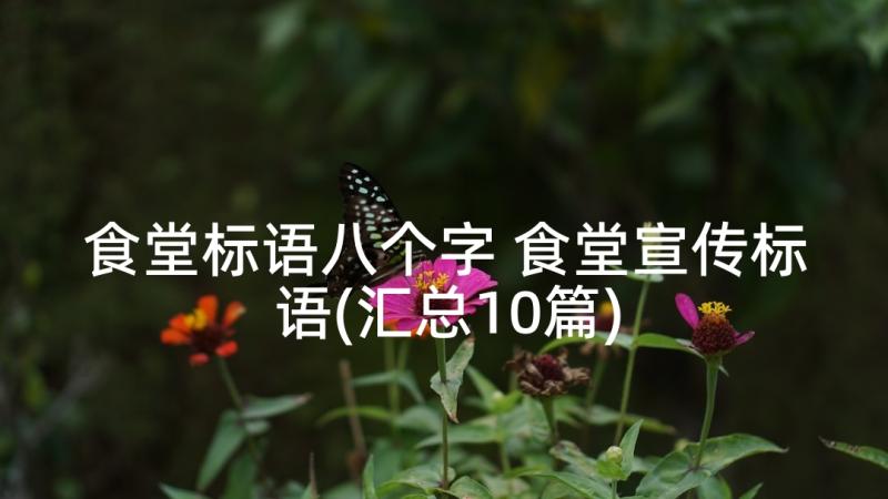 食堂标语八个字 食堂宣传标语(汇总10篇)