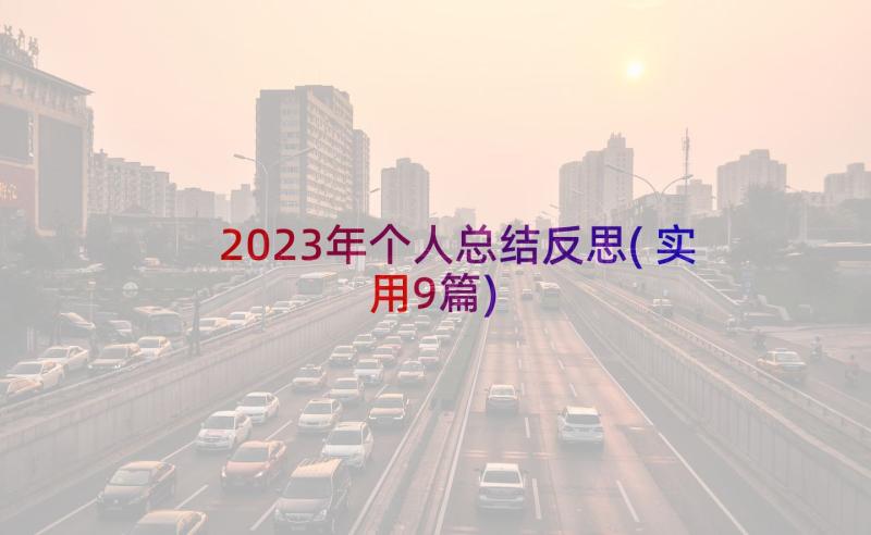 2023年个人总结反思(实用9篇)