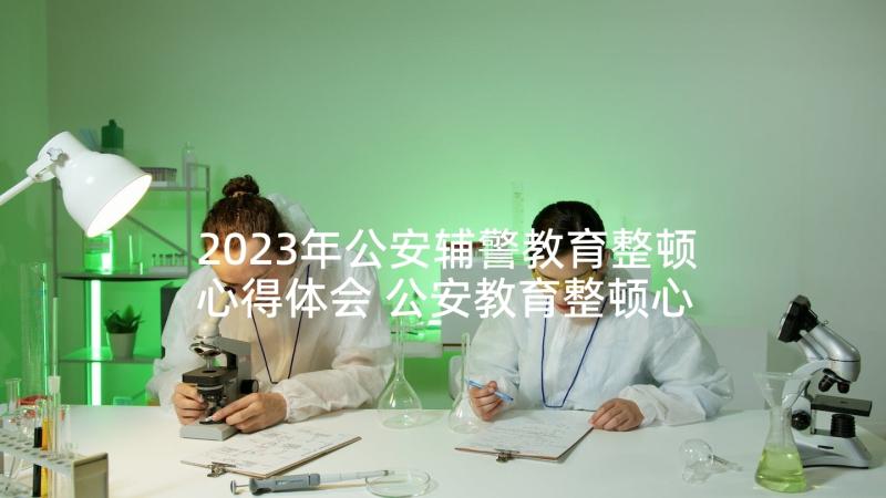 2023年公安辅警教育整顿心得体会 公安教育整顿心得体会不足(实用8篇)