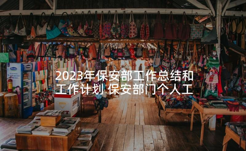 2023年保安部工作总结和工作计划 保安部门个人工作计划(通用10篇)