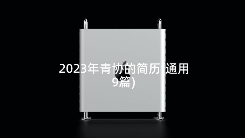 2023年青协的简历(通用9篇)