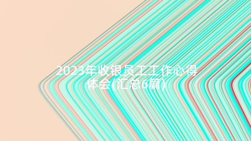 2023年收银员工工作心得体会(汇总6篇)