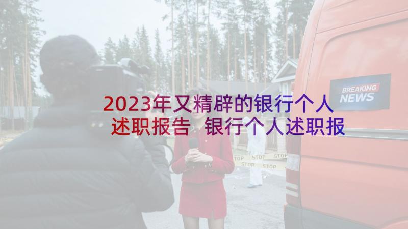 2023年又精辟的银行个人述职报告 银行个人述职报告(实用10篇)