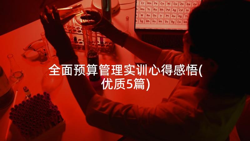 全面预算管理实训心得感悟(优质5篇)