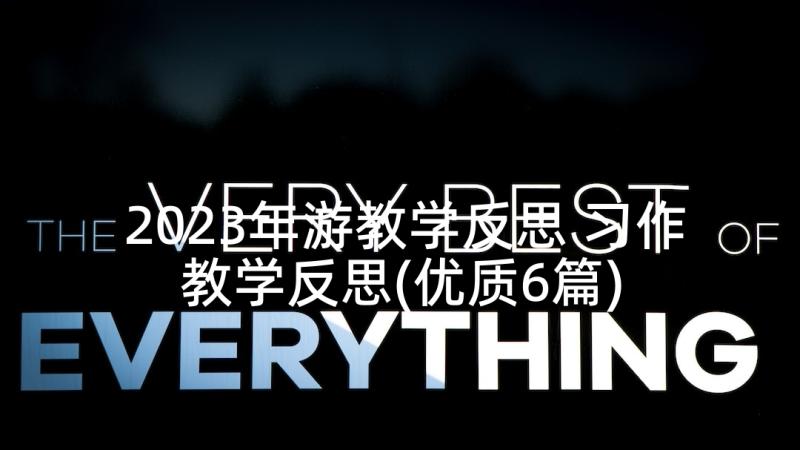 2023年游教学反思 习作教学反思(优质6篇)