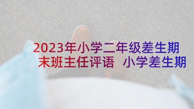 2023年小学二年级差生期末班主任评语 小学差生期末班主任评语(通用9篇)