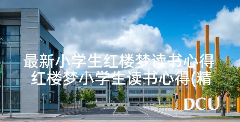 最新小学生红楼梦读书心得 红楼梦小学生读书心得(精选5篇)