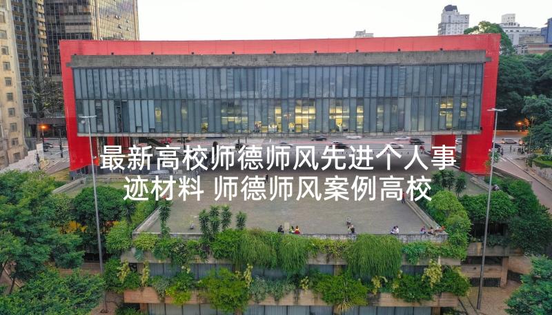 最新高校师德师风先进个人事迹材料 师德师风案例高校(优质5篇)