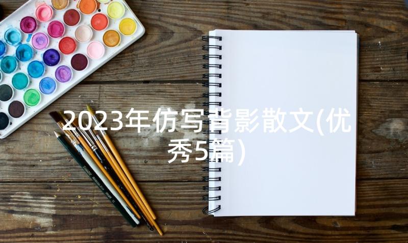 2023年仿写背影散文(优秀5篇)