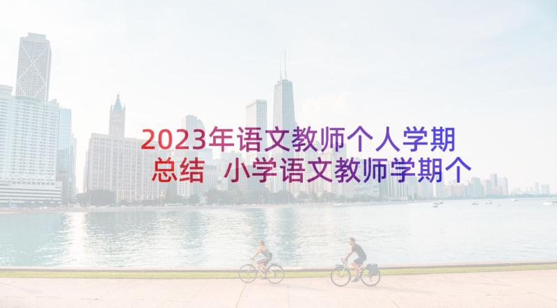 2023年语文教师个人学期总结 小学语文教师学期个人工作总结(通用7篇)