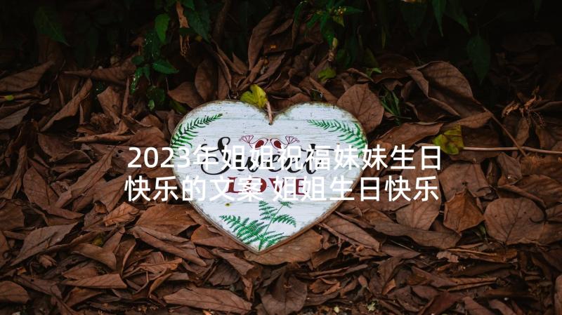 2023年姐姐祝福妹妹生日快乐的文案 姐姐生日快乐祝福语(模板10篇)