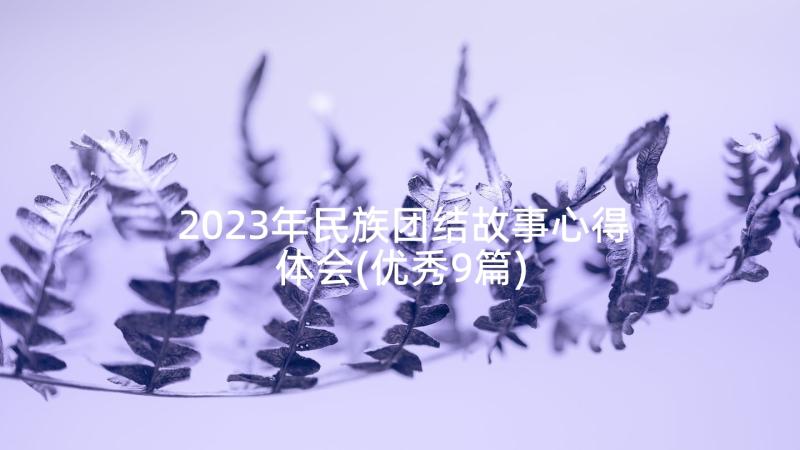 2023年民族团结故事心得体会(优秀9篇)