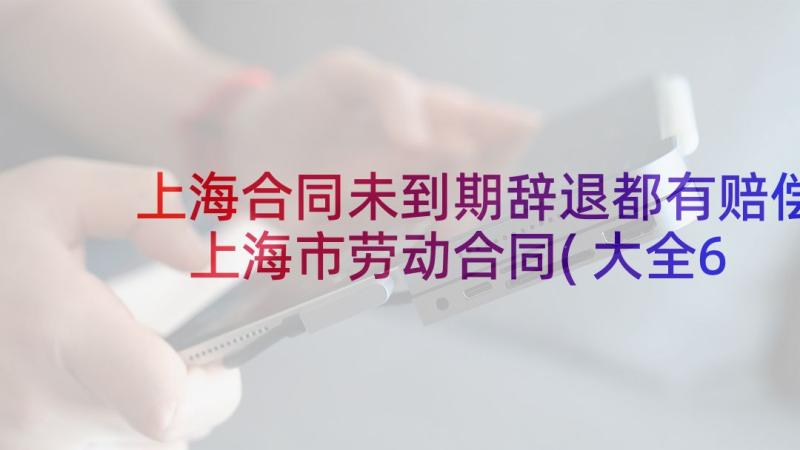 上海合同未到期辞退都有赔偿 上海市劳动合同(大全6篇)