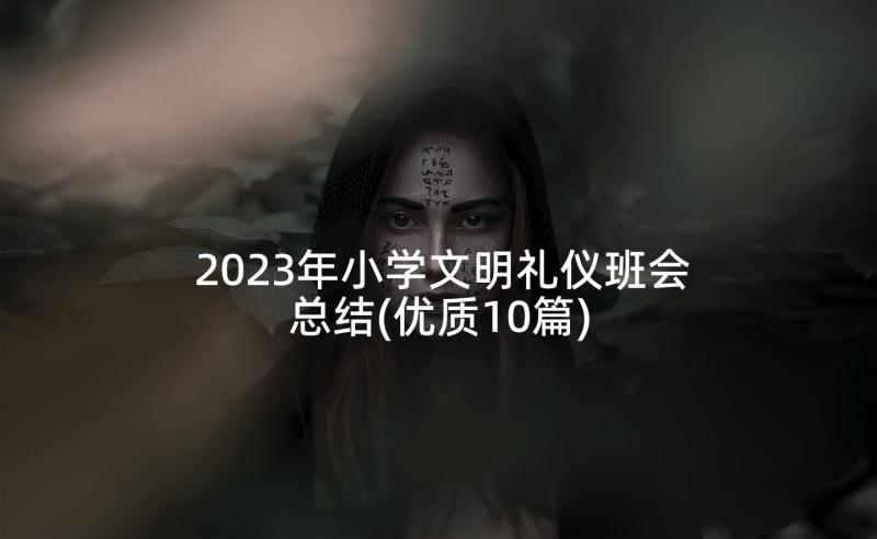 2023年小学文明礼仪班会总结(优质10篇)