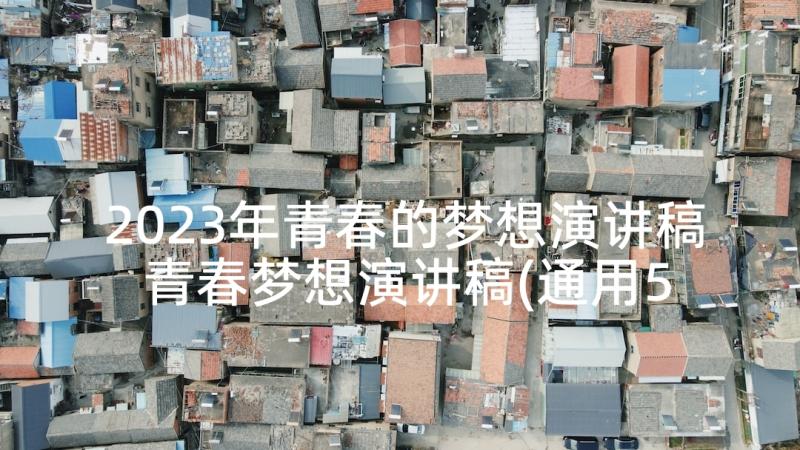 2023年青春的梦想演讲稿 青春梦想演讲稿(通用5篇)