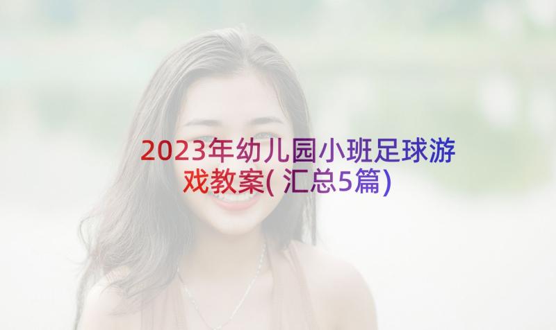 2023年幼儿园小班足球游戏教案(汇总5篇)