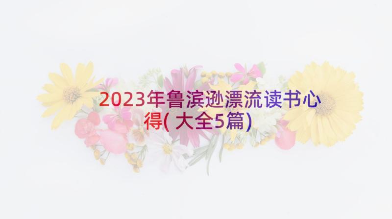 2023年鲁滨逊漂流读书心得(大全5篇)