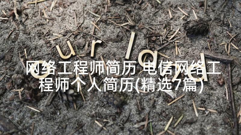 网络工程师简历 电信网络工程师个人简历(精选7篇)