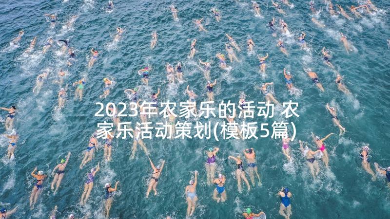 2023年农家乐的活动 农家乐活动策划(模板5篇)