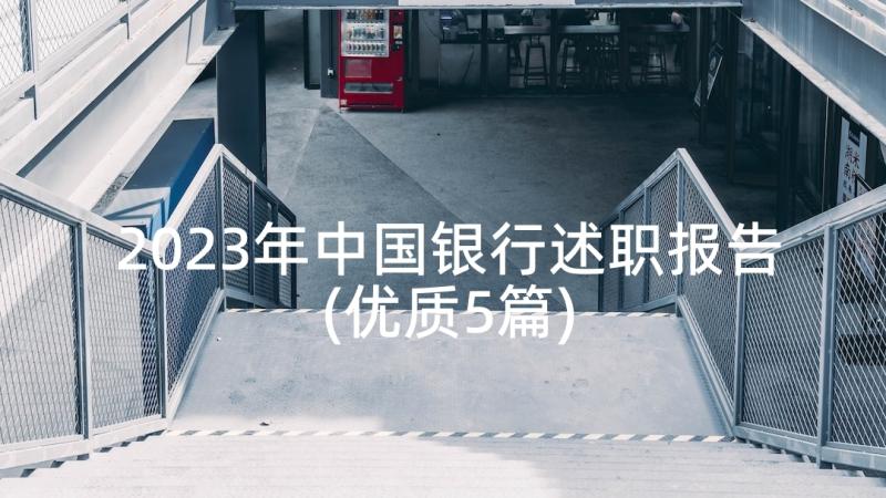 2023年中国银行述职报告(优质5篇)