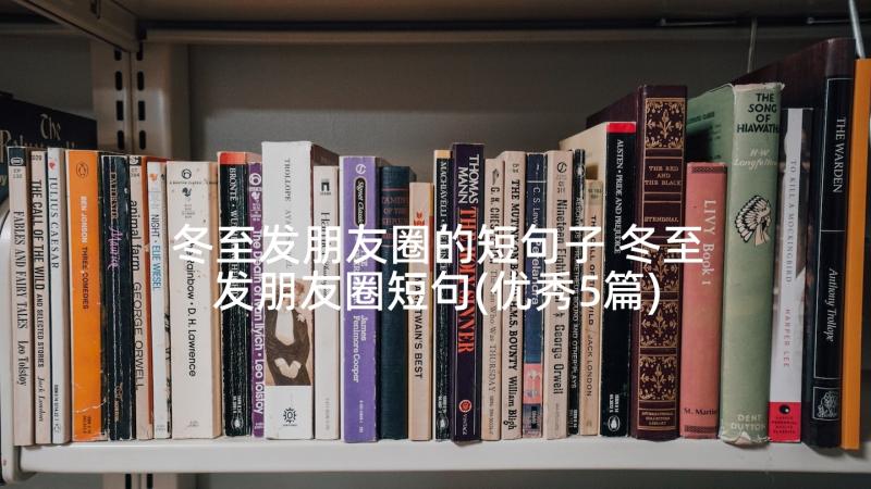 冬至发朋友圈的短句子 冬至发朋友圈短句(优秀5篇)