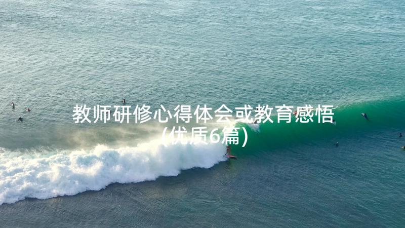 教师研修心得体会或教育感悟(优质6篇)